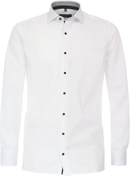 CASA MODA modern fit overhemd - popeline - wit