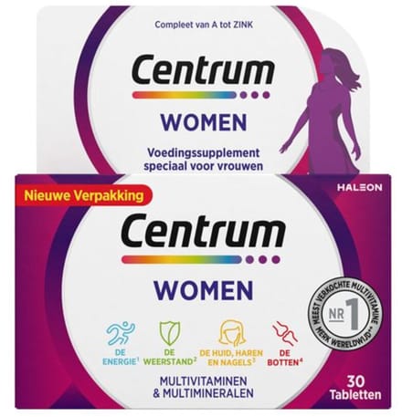 Centrum Women Multivitaminen - 2 x 30 tabletten - Voordeelverpakking