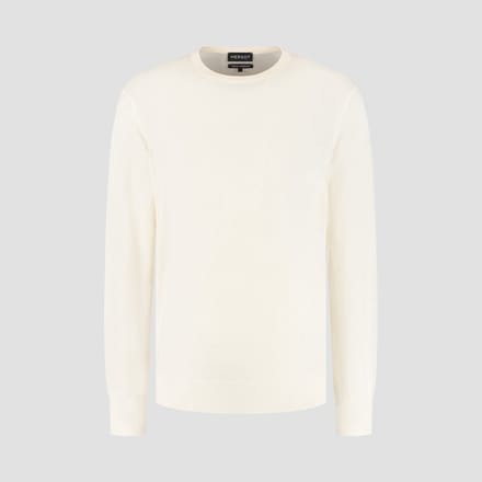 MERSO Crew Neck – Merino Trui – 100% Merino Wol – Seashell White