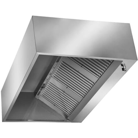 GGM Gastro Kastenhaube mit Motor - 2400mm - mit Regler, Filter & Lampe Zilver