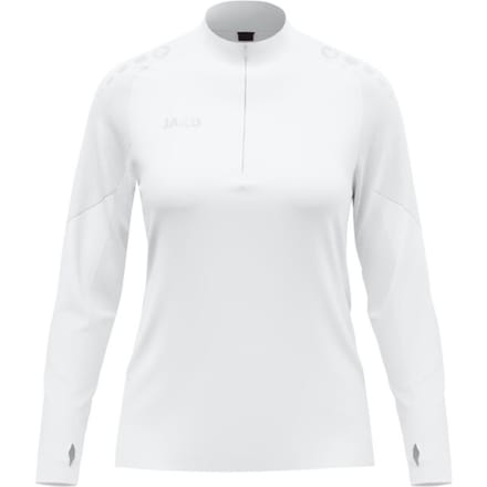 Jako Light Flow Ziptop Dames - Wit | Maat: S