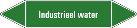 Industrieel water leidingmarkering op vel 75 x 17 mm - 8 per vel