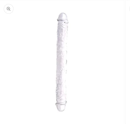 N12190 – Power Escorts Double Dildo Jelly Transparant – 38 cm