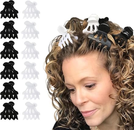 Grote Haarclips voor Krullen en Volume - 12 Stuks