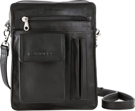 HAROLD'S Leren schoudertas Country Shoulderbag Black zwart