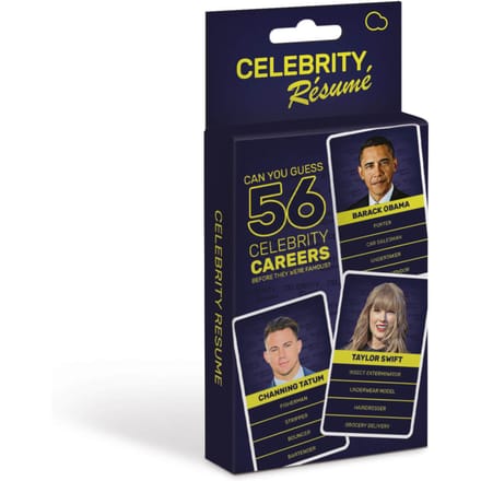 Celebrity Resume Card Game