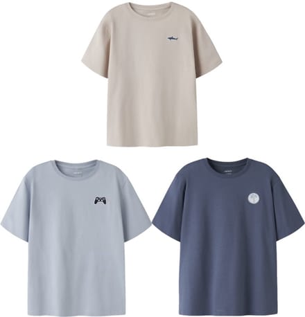 Name it t-shirt jongens – 3 stuks – NKMvimpel – maat 122/128
