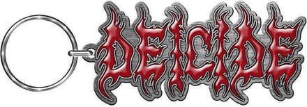 Deicide Sleutelhanger Logo Zilverkleurig/Rood