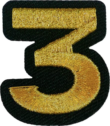 Fjesta© Oeteldonk embleem - Gouden cijfer 3