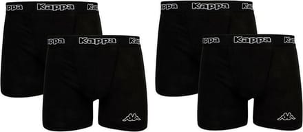 Kappa katoenen boxers 4 stuks zwart maat M