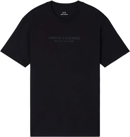 Printed Short Sleeve Round Neck T-Shirt - Black Shirts