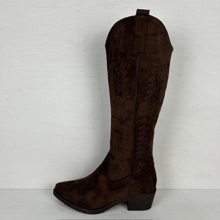 Gave hoge suèdine cowboylaars bruin Bruin / 36