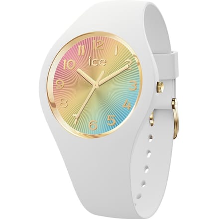 Ice Watch ICE champagne - White rainbow 025249 Horloge - Siliconen - Wit - Ø 37 mm