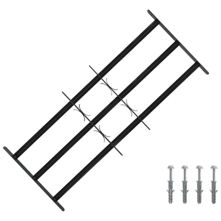 vidaXL - Raam - Beveiligings - Grille - 116 - x - 45 - cm - Gegalvaniseerd - staal