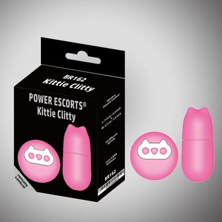 Power Escorts Kittie Clitty Design eitje met afstandbediening - Roze