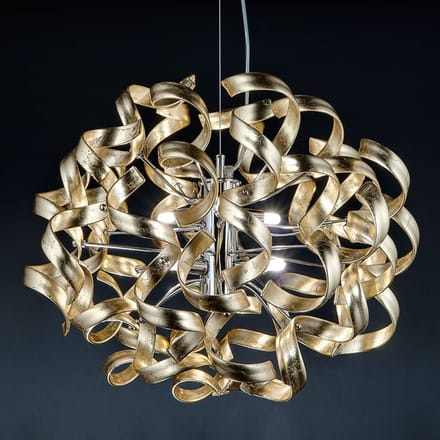 Metallux Goud - hanglamp met bladgoud, 50 cm
