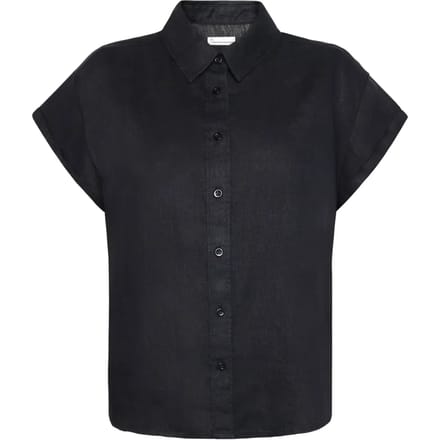 Chemisier aster met revers lin vrouw KnowledgeCotton Apparel