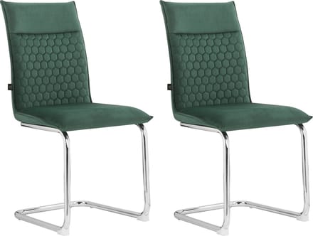 Renate-Eetkamerstoel - 2 Pack - Donkergroen