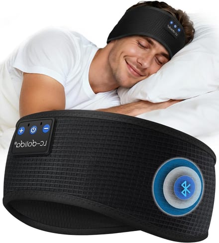 Comfortabele Slaap Hoofdtelefoon met Bluetooth 5.4, Ideaal voor Sport, Yoga en Training met Microfoon
