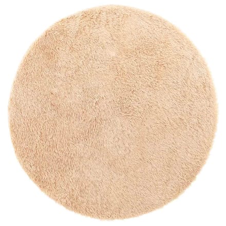 vidaXL - Hoogpolig - vloerkleed - NAVARRA - 200x200 - cm - polyester - beige