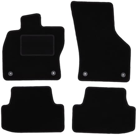 Zwarte veloursmatten voor: Audi A3 8V hatchback 5-deurs, cabrio (2012-)