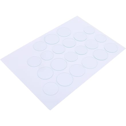 21 stuks 35?45mm Vlak Horlogeglas Lens Set Gladde Rand Hittebestendig Dikte 1.2mm white