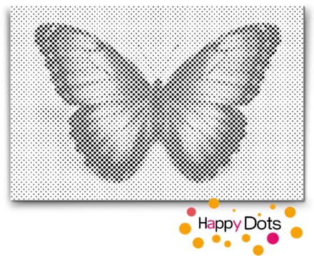 HappyDots DOT Painting Vlinders 05 - 40x60cm