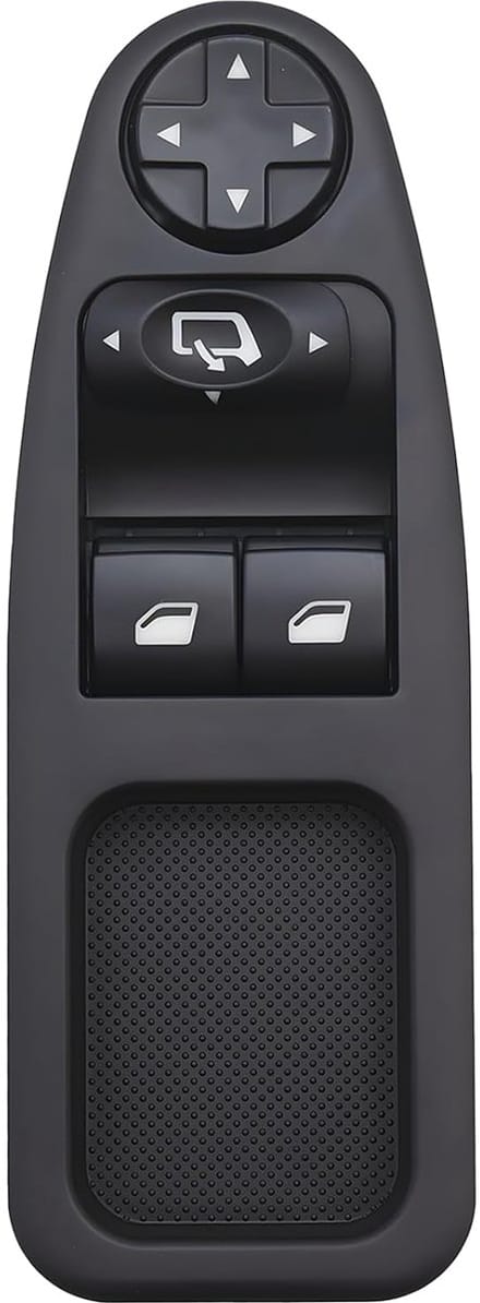 Raambediening Schakelaar - Knoopschakelaar - Auto Reparatie - 13-pins Aansluiting - 15.5 cm - Zwart