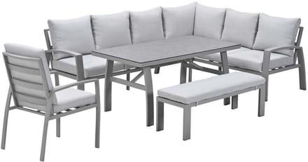 Garden Impressions Cameron lounge dining set 5-delig rechts - taupe