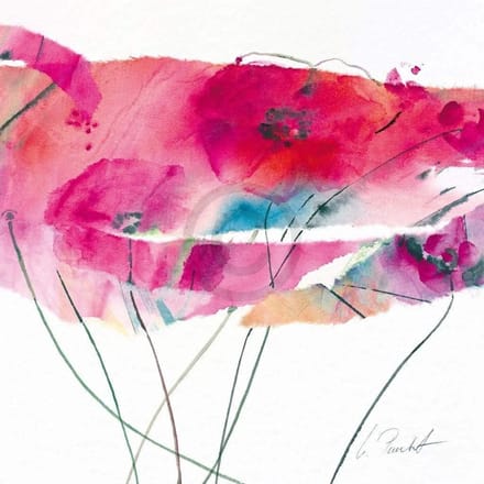 Kunstdruk Marta Peuckert - Modern Poppy IV 21x21cm