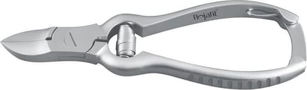 Rojafit Professionele Nageltang RVS 12 cm.-Bufferveer, Schenkelsluiting , Snede: Concaaf, Lengte 12 cm., RVS, gewicht 94 gr.