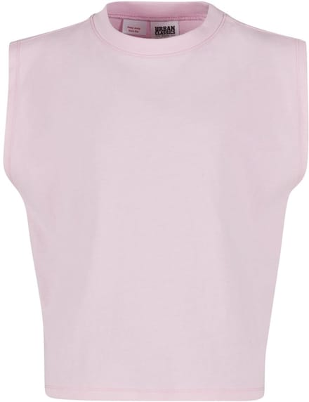 Urban Classics - Oversized Boxy Heavy Tanktop Kinderen - Kids 110/116 - Roze