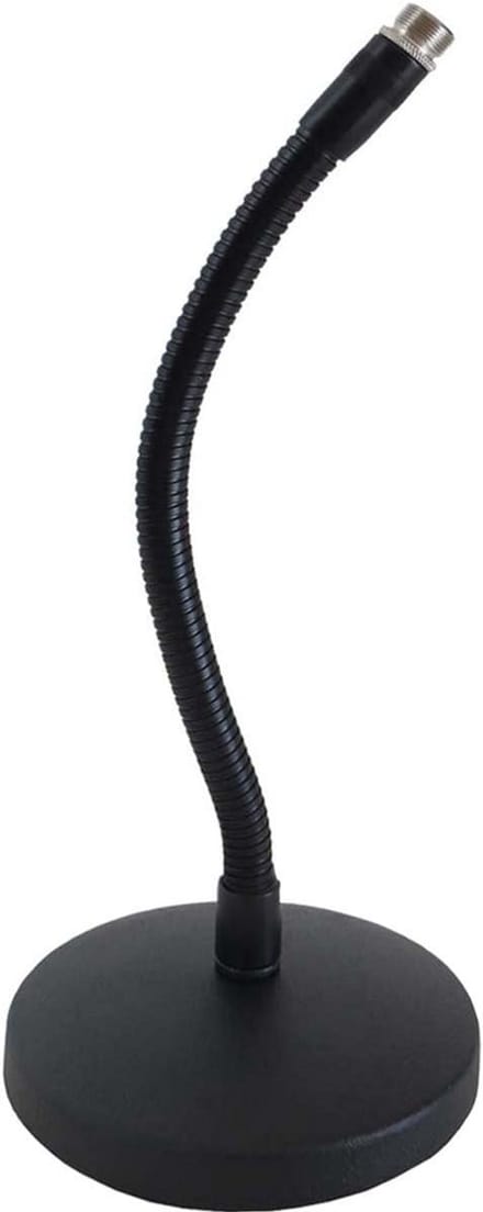 Tafelstatief microfoonstandaard met zwanenhals 32 cm hoog, geschikt voor diverse microfoons