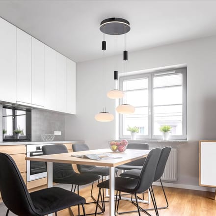 Q-Smart-Home Paul Neuhaus Q-ETIENNE hanglamp rondel, zwart