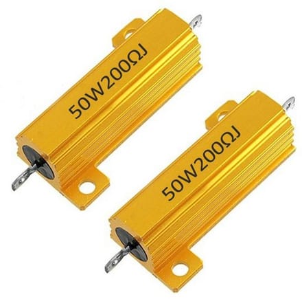 Allecto - Laadweerstanden - 200 Ohm - Aluminium Behuizing - 50W