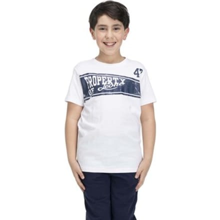 T-shirt Korte Mouw Leone 1947 Boy Short Sleeves Welcome