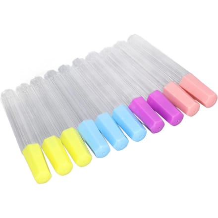 10 stuks Naaldcontainer Clear Duurzaam Plastic Brede Toepassing Naald Bewaarbuizen Foe white