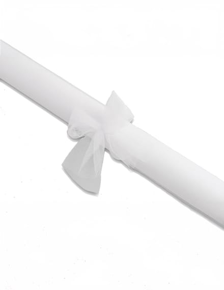 ARTYFETES - Rol witte tule 7 m x 48 cm voor bruiloft