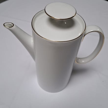 Rosenthal Thomas Medaillon goud koffiepot met deksel Glansgoldband 2 mm