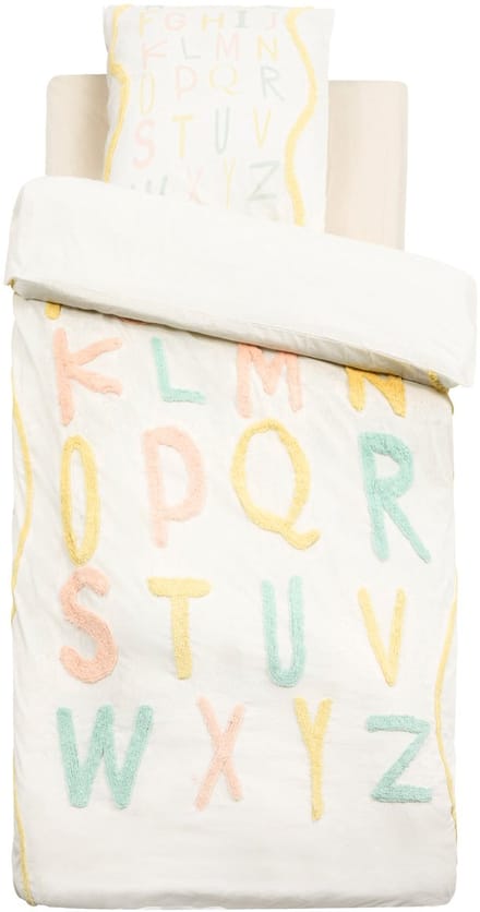 Atmosphera Kids Alfabet Dekbedovertrek set met 1 kussensloop 140x200cm/65x65cm