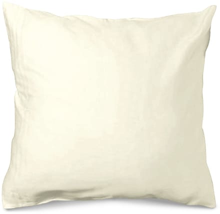 Katoenen satijnen kussenlus 50x60 cm - Crème