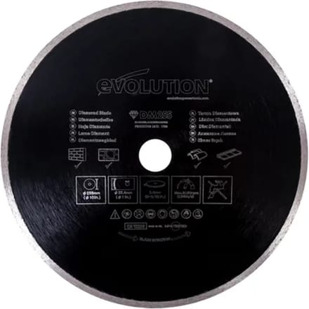 EVOLUTION - Evolution Rage diamant zaagblad 255 mm - 255 X 25.4 X 2.4 MM - DIAMOND