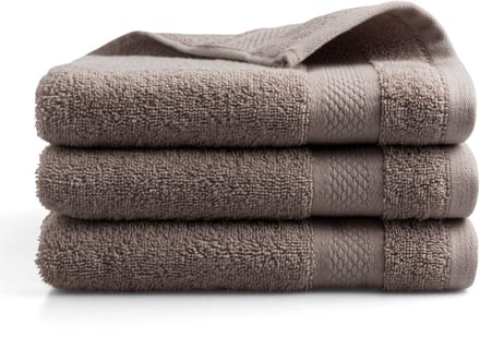 Katoenen handdoek - 3 stuks - 50x100 - nougat