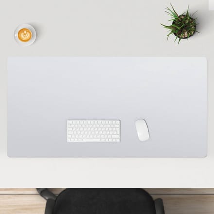 Wallfluent - Sneeuwwitje Bureau Onderlegger - 120x60 cm - Wit Bureau Pad - Pastel- en aardse kleuren Bureau Onderlegger Groot - Onderlegger Bureau - Slaapkamer Decoraties - Computer Mat