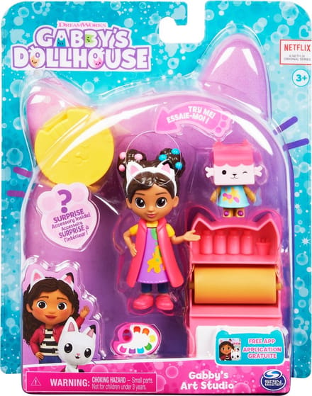 Gabby's Poppenhuis Netflix serie DollHouse - Kunst studio speelfigurenset Art Studio