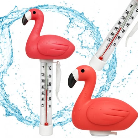 Sandos - Flamingo Zwembadthermometer - Drijvend - Tweevoudige Schaal