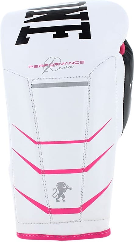 Leone1947 Revo Fluo Leer Kunstmatige Bokshandschoenen Wit 12 oz
