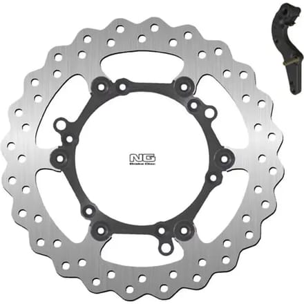 Vlotterende motorremschijfset en steuntje NG Brake Disc Wave 1254XK16