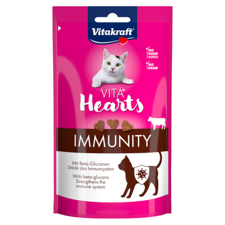 Vitakraft Vita Hearts Immunity Rund 40 gr - Kattensnack