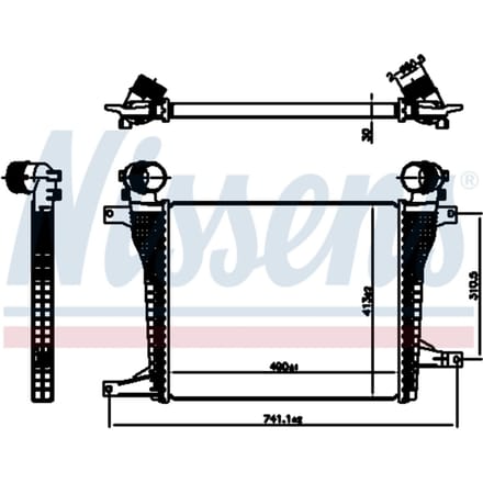 Intercooler NISSENS 961124